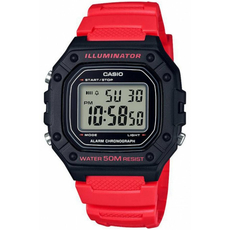 CASIO W-218H-4BVEF, Варіант кольору: Чорний/Червоний | Интернет-магазин оригинальных часов и аксессуаров