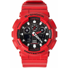 CASIO GA-100B-4AER, Варіант кольору: Червоний | Интернет-магазин оригинальных часов и аксессуаров