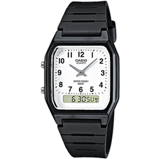 CASIO AW-48H-7BVEF, Варіант кольору: Чорний/Білий | Интернет-магазин оригинальных часов и аксессуаров