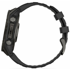 Garmin 010-02904-21 fenix 8 47mm AMOLED Sapphire Carbon Gray DLC Titanium with Black/Pebble Gray Silicone Band, фото 5 | Интернет-магазин оригинальных часов и аксессуаров