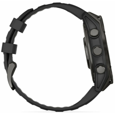 Garmin 010-02904-21 fenix 8 47mm AMOLED Sapphire Carbon Gray DLC Titanium with Black/Pebble Gray Silicone Band, фото 6 | Интернет-магазин оригинальных часов и аксессуаров