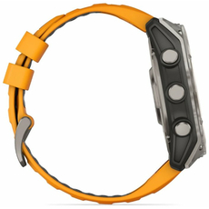 Garmin 010-02905-11 Fenix 8 Amoled 51 мм Sapphire Titanium with Spark Orange and Graphite Silicone Band, фото 5 | Интернет-магазин оригинальных часов и аксессуаров