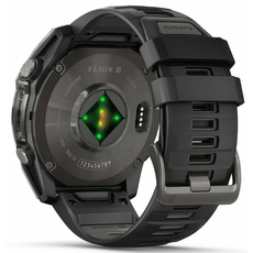 Garmin 010-02905-21 Fenix 8 Amoled 51 мм Sapphire Carbon Grey DLC with Black and Pebble Grey Silicone Band, фото 6 | Интернет-магазин оригинальных часов и аксессуаров