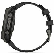 Garmin 010-02906-11 fenix 8 47mm Solar Sapphire Carbon grey DLC titanium with Black/pebble grey silicone band, фото 5 | Интернет-магазин оригинальных часов и аксессуаров