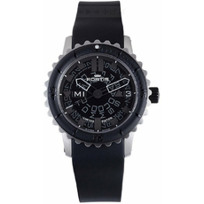Fortis - 675.10.81 K B-47 BIG STEEL WITH CAOUTCHOUC BRACELET | Интернет-магазин оригинальных часов и аксессуаров