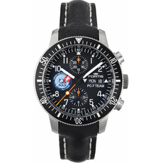 Fortis - 638.10.91 L.01 PC-7 TEAM EDITION CHRONOGRAPH WITH BLACK LEATHER STRAP | Интернет-магазин оригинальных часов и аксессуаров