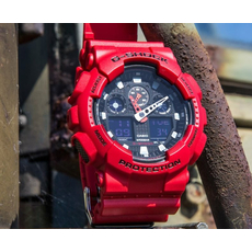 CASIO GA-100B-4AER, Варіант кольору: Червоний, фото 10 | Интернет-магазин оригинальных часов и аксессуаров