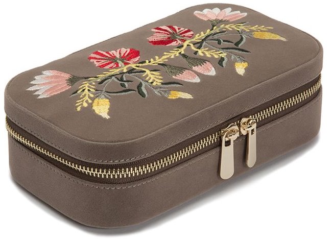 Шкатулка WOLF 393313 Zoe Travel Zip Case Mink - купить по цене