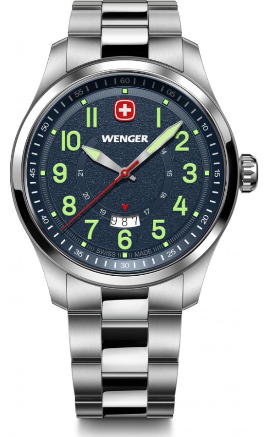 Чоловічий годинник Wenger W01.0541.123 TERRAGRAPH 43мм - купити за