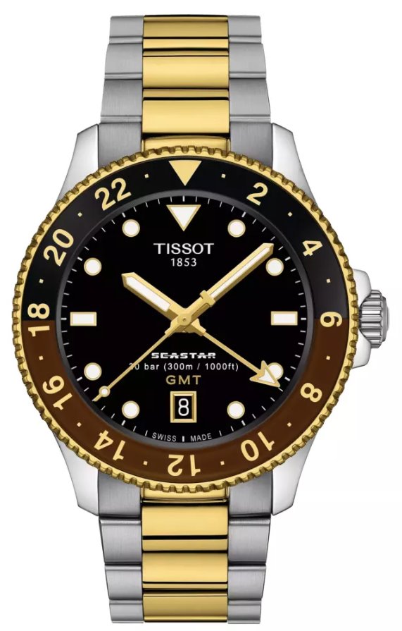 Мужские часы TISSOT T120.852.22.051.00 SEASTAR 1000 GMT - купить