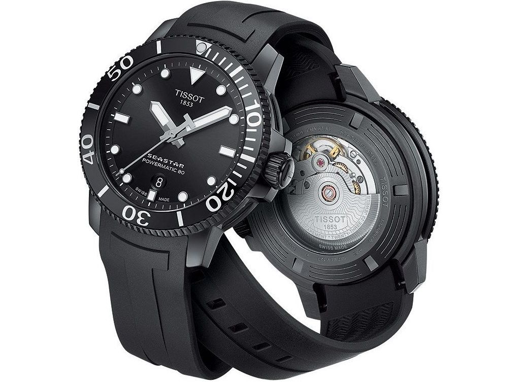 Мужские часы TISSOT T120.407.37.051.00 SEASTAR 1000 POWERMATIC 80