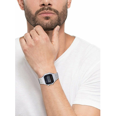 CASIO A168WEM-1EF, Вариации товара: Стальной/Черный, фото 4 | Интернет-магазин оригинальных часов и аксессуаров