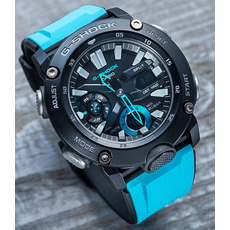 CASIO GA-2000-1A2ER, Варіант кольору: Чорний/Блакитний, фото 2 | Интернет-магазин оригинальных часов и аксессуаров