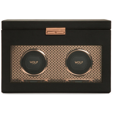 Шкатулка WOLF 469316 Axis Double w/ storage Copper | Интернет-магазин оригинальных часов и аксессуаров