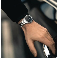 Daniel Wellington DW00100204 Iconic Link 36mm Silver Black, фото 4 | Интернет-магазин оригинальных часов и аксессуаров