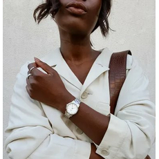 Daniel Wellington DW00100205 Iconic Link 32 Silver White, фото 9 | Интернет-магазин оригинальных часов и аксессуаров