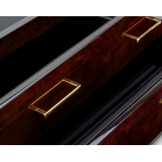 Скринька WOLF 460310 Meridian 2 Drawer Valet Burl, фото 2 | Интернет-магазин оригинальных часов и аксессуаров