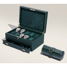 Шкатулка WOLF 792941 British Racing Triple Watch Roll w/ Capsule Green, фото 4 | Интернет-магазин оригинальных часов и аксессуаров
