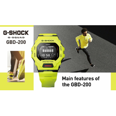 CASIO GBD-200-9ER Smart-Bluetooth, Варіант кольору: Жовтий, фото 17 | Интернет-магазин оригинальных часов и аксессуаров