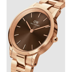 Daniel Wellington DW00100461 Iconic Link Amber 36 RG Brown, фото 3 | Интернет-магазин оригинальных часов и аксессуаров