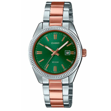 CASIO LTP-1302PRG-3AVEF, Варіант кольору: Позолота/Зелений | Интернет-магазин оригинальных часов и аксессуаров