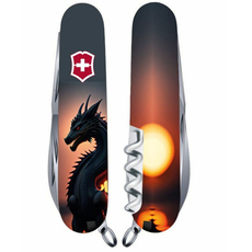 Складной нож Victorinox CLIMBER ZODIAC Дракон в променях сонця Vx13703.3_Z3270p | Интернет-магазин оригинальных часов и аксессуаров