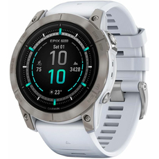 Garmin 010-02804-11 Epix Pro Gen 2 Sapphire Edition Titanium with Whitestone Band | Интернет-магазин оригинальных часов и аксессуаров