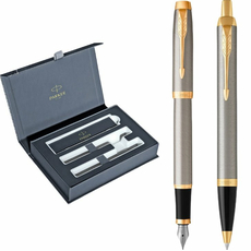 Набір Parker IM 17 Brushed Metal GT FP + BP 22-292b24 | Интернет-магазин оригинальных часов и аксессуаров