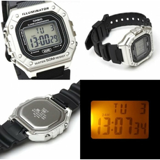 CASIO W-218HM-7AVEF, Вариации товара: Стальной/Черный, фото 4 | Интернет-магазин оригинальных часов и аксессуаров