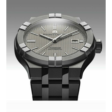 Maurice Lacroix AI6008-TT032-230-1 AIKON Automatic Date 42mm - Titanium - Grey, Clous de Paris patterned - Titanium, фото 2 | Интернет-магазин оригинальных часов и аксессуаров