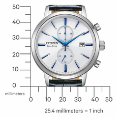 CITIZEN CA7069-16A, Варіант кольору: Білий/Синій, фото 4 | Интернет-магазин оригинальных часов и аксессуаров