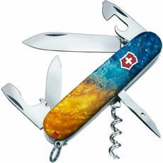 Складной нож Victorinox SPARTAN UKRAINE жёлто-синие брызги Vx13603.7_T3160pw (1.3603.7_T3160pw) | Интернет-магазин оригинальных часов и аксессуаров