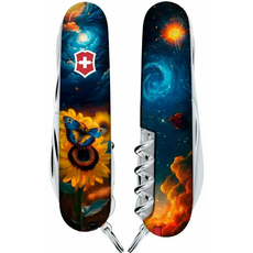 Складной нож Victorinox HUNTSMAN UKRAINE Звездная бабочка Vx13713.3_T3240pw (1.3713.3.T3240pw), фото 2 | Интернет-магазин оригинальных часов и аксессуаров