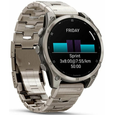 Garmin 010-02904-40 fenix 8 47mm AMOLED Sapphire Titanium with Vented titanium bracelet, фото 2 | Интернет-магазин оригинальных часов и аксессуаров