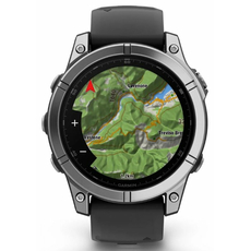 Garmin 010-03025-00 Fenix E 47 мм Stainless Steel with Black Silicone Band, фото 4 | Интернет-магазин оригинальных часов и аксессуаров