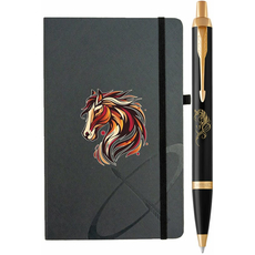Набор Parker IM 17 ZODIAC Black GT BP Красный конь + блокнот Parker + подар.упак. GIFT24 22032b24_Z502y | Интернет-магазин оригинальных часов и аксессуаров