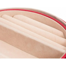 Шкатулка WOLF 280514 Heritage Oval Jewelry Box - Red Saffiano, фото 6 | Интернет-магазин оригинальных часов и аксессуаров