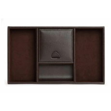 Шкатулка WOLF 305106 Blake Valet Tray Brown Pebble | Интернет-магазин оригинальных часов и аксессуаров