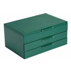 Шкатулка WOLF 392012 Sophia Jewelry Box with Drawers Forest Green | Интернет-магазин оригинальных часов и аксессуаров