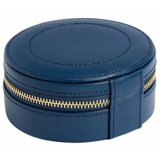 Шкатулка WOLF 392317 Sophia Round Mini Travel Zip Case Indigo, фото 4 | Интернет-магазин оригинальных часов и аксессуаров