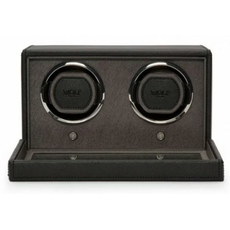 Скринька WOLF 461203 Cub Double Winder with Cover Black, фото 2 | Интернет-магазин оригинальных часов и аксессуаров