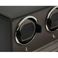 Скринька WOLF 461203 Cub Double Winder with Cover Black, фото 4 | Интернет-магазин оригинальных часов и аксессуаров