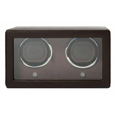 Шкатулка WOLF 461206 Cub Double Winder with Cover Brown | Интернет-магазин оригинальных часов и аксессуаров