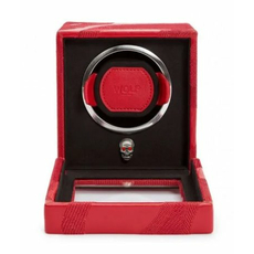 Шкатулка WOLF 493172 Memento Mori Cub Watch Winder with Cover Red, фото 4 | Интернет-магазин оригинальных часов и аксессуаров