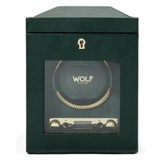 Шкатулка WOLF 793141 British Racing Single Watch Winder No Storage Green | Интернет-магазин оригинальных часов и аксессуаров