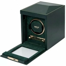 Шкатулка WOLF 793141 British Racing Single Watch Winder No Storage Green, фото 2 | Интернет-магазин оригинальных часов и аксессуаров