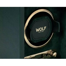 Шкатулка WOLF 793141 British Racing Single Watch Winder No Storage Green, фото 5 | Интернет-магазин оригинальных часов и аксессуаров