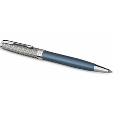 Ручка шариковая Parker SONNET Metal & Blue Lacquer CT BP 68-432, фото 2 | Интернет-магазин оригинальных часов и аксессуаров