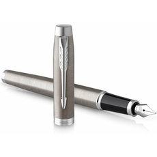 Набір ручок Parker IM Stainless Steel CT FP+BP 26-292b242 (перова + кулькова + чохол), фото 2 | Интернет-магазин оригинальных часов и аксессуаров