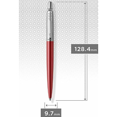 Ручка кулькова Parker JOTTER Kensington Red CT BP блістер 16-436, фото 4 | Интернет-магазин оригинальных часов и аксессуаров
